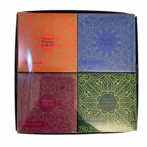 Chai Tea Collection 4 Boxes 4 Flavors 60 Teabags